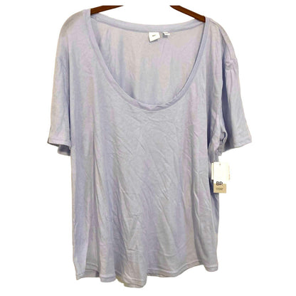 BP Cotton Jersey Scoop Neck T-Shirt Lounge Top XL/Extra Large in Light Blue NWT