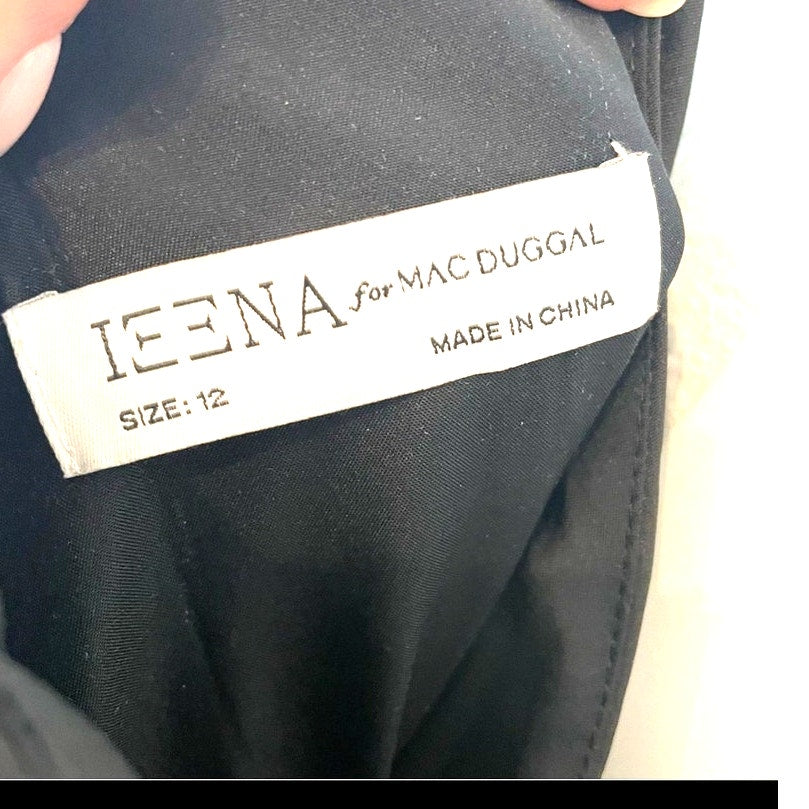 Mac Duggal NEW Black Gown Size 12 Formal Dress Wedding Prom Ball Tulle Belle