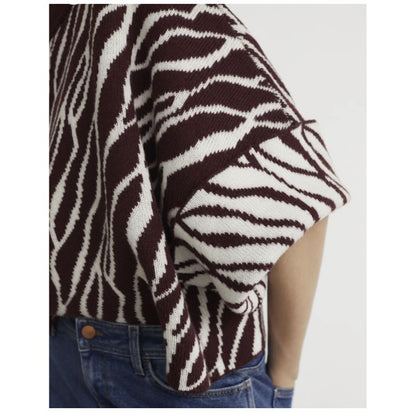 RODEBJER NEW NOUHAILA SWEATER cropped WIDE SLEEVE merino wool Wild Saffron