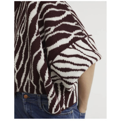 RODEBJER NEW NOUHAILA SWEATER cropped WIDE SLEEVE merino wool Wild Saffron