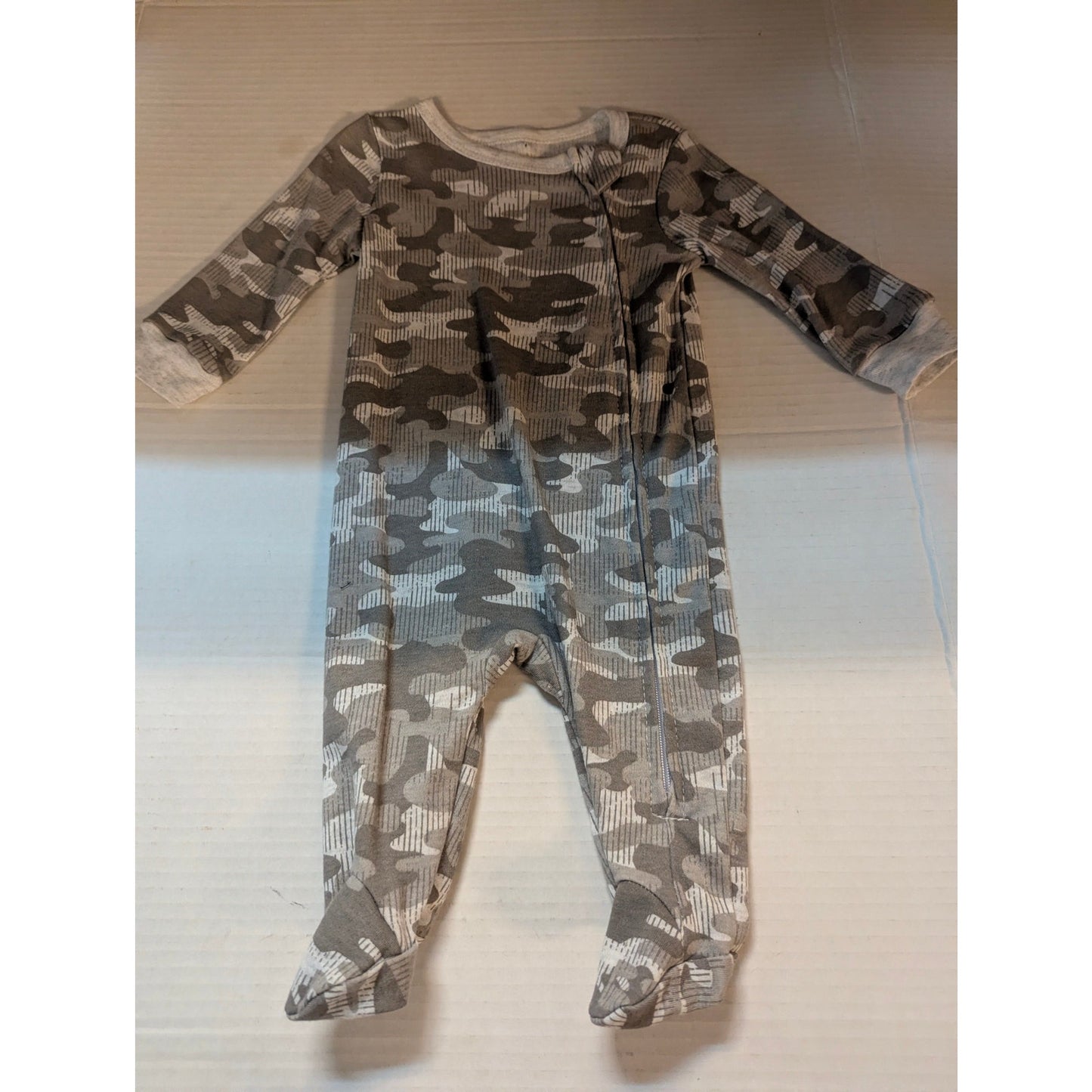 Cotton Candy Baby Camo Print Footed Sleeper 0-3 Months