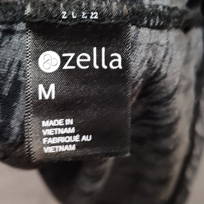 Zella Heathered Gray Keyhole Tank Top Activewear Yoga Studio Performance Medium