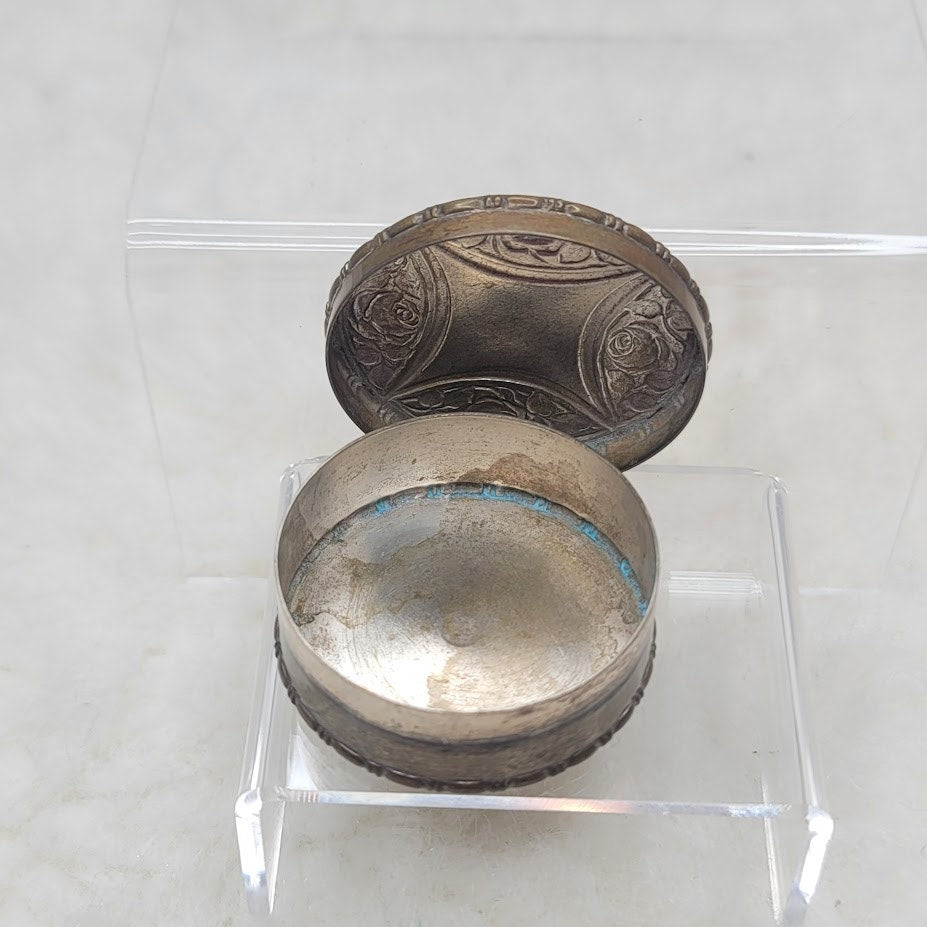 Vintage Guido Galbiati Italy Bee Hallmark Embossed Brass Trinket Box MCM Milan