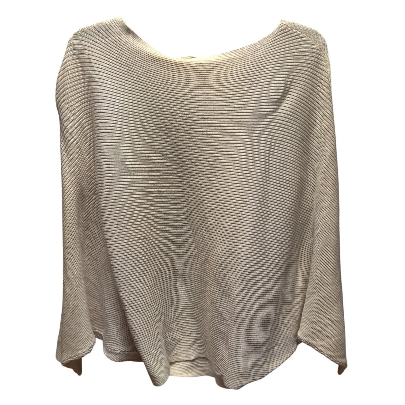 Cloth by Ed Nordstrom Rack Cream Rib Knit Poncho Sweater Casual Comfort Medium