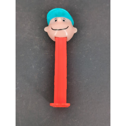 Vintage Charlie Brown PEZ Dispenser Peanuts Gang Blue Cap Red Stem
