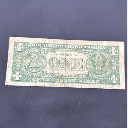 Paper Currency Bank Note USA Money $1 Series 1957 A Silver Certificate Blue Seal