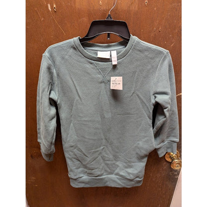 Zella NEW blue heather long sleeve sweatshirt XS youth 5/6 girls athleisure