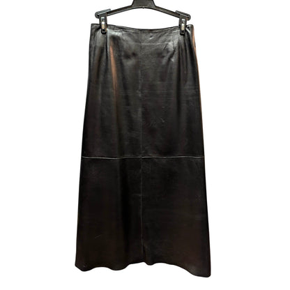 Vintage Hugo Buscati Genuine Leather Maxi Skirt Size 2 P Whimsigoth Cyber Y2K