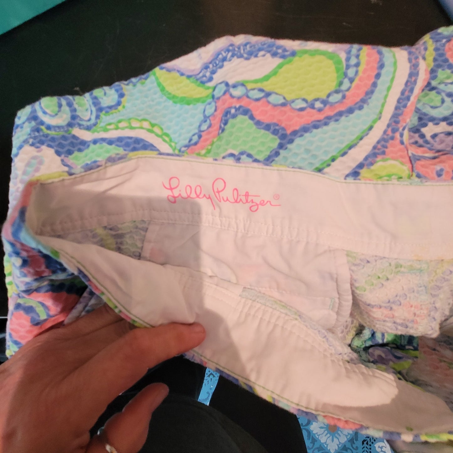 Lilly Pulitzer Short Callahan womens Size 16 dobby CONCH REPUBLIC