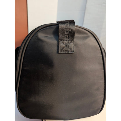 Vintage Paco Rabanne Black Duffle Bag Travel Carry On Weekender Nylon Bag