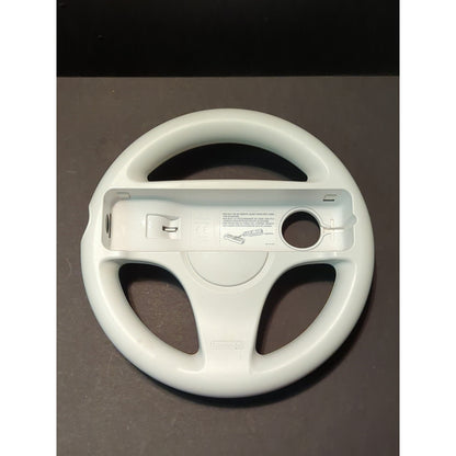 Wii Video Nintendo white steering wheel for racing games console Mario Kart