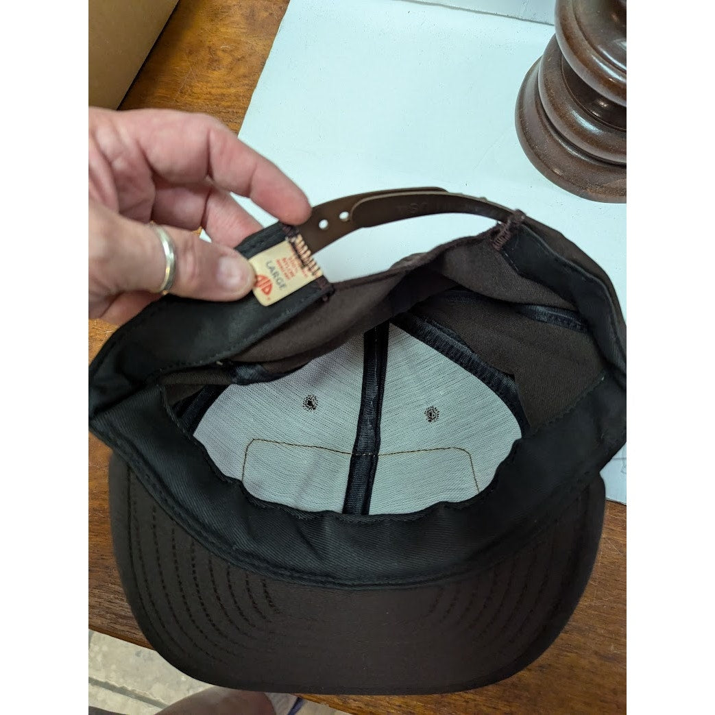 VINTAGE AJD quick rig hawk industries Snap Back TRUCKER full fabric Hat  Cap