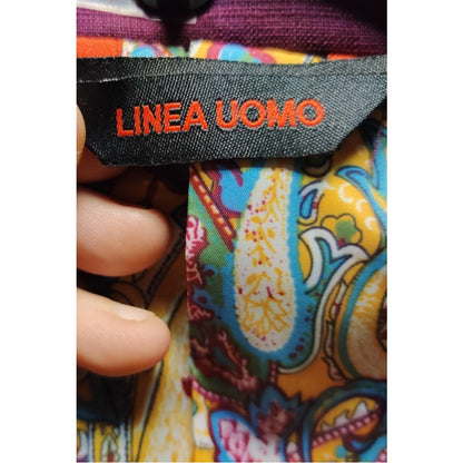 Linea Uomo 48 Long Plum Purple Blazer Sport Coat Paisley Lining Stretch