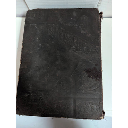 Antique 1898 Holy Bible Illustrated New Oxford Quarto Edition John E Potter