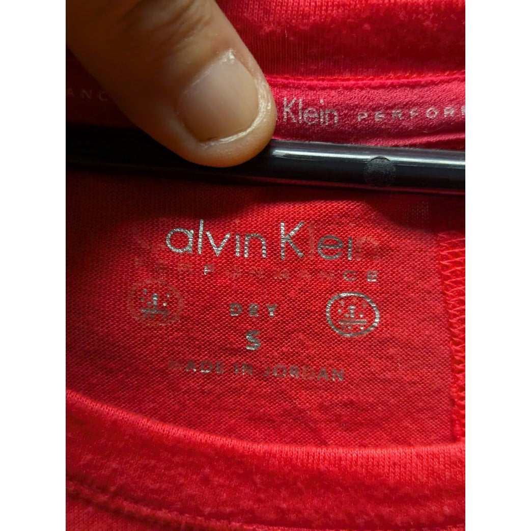 Calvin Klein Red scoop neck Size Small lightweight blouse top shirt NEW casual