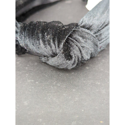 Black Velour Velvet Top Knot Headband Wide Band Hair Accessory Nordstroms