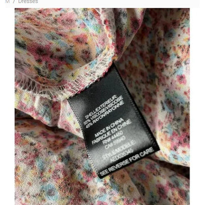AFRM X NORDSTROM Jamie Print Floral Red Ditsy Dress size Extra Large XL MIDI new