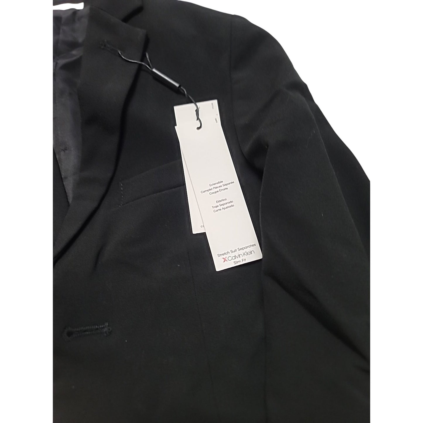NWT Calvin Klein Boys Black Dress Blazer Size 10 Jacket Formal wedding slim fit