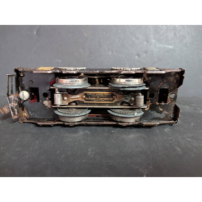 Vintage LIONEL 248 electric train "0" gauge Track metal boxcar 1920  red  Engine