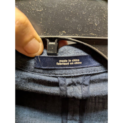 Nordstrom 1901 extra slim fit Jacket blazer lightweight Navy blue XL Linen Blend