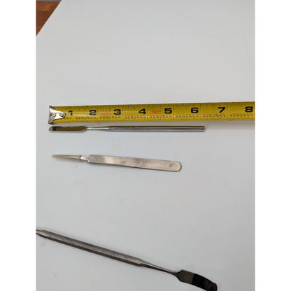 CRAFTING BEAD WORK dental tools tweezers spatula STAINLESS STEEL
