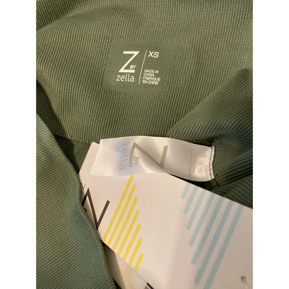 Z By Zella High Waist Seamless 7/8 Leggings XS/Extra Small Green Leopard NWT