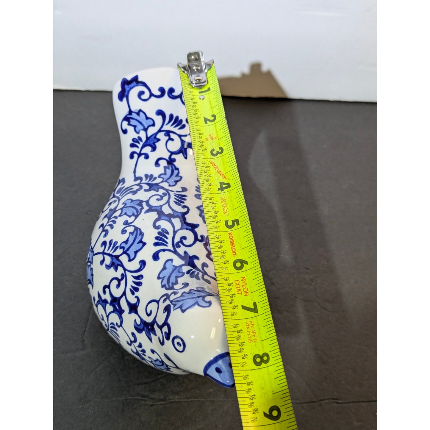 Mikasa Blue and White Chinoiserie Ceramic Dove Figurine Hollywood Regency Granma