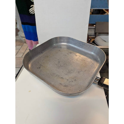 Vintage Sunbeam Electric Skillet Industrial MCM Square Cast Aluminum Fry Pan