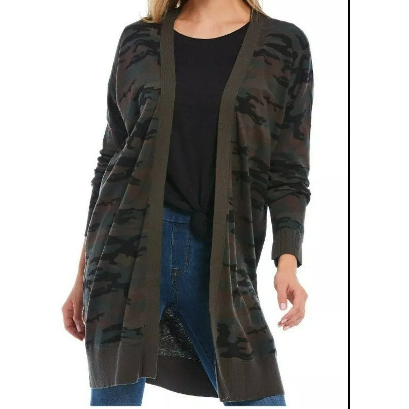 NWT Sanctuary Play Open Front Cardigan in Forest Camo Sz XS/Extra Small
