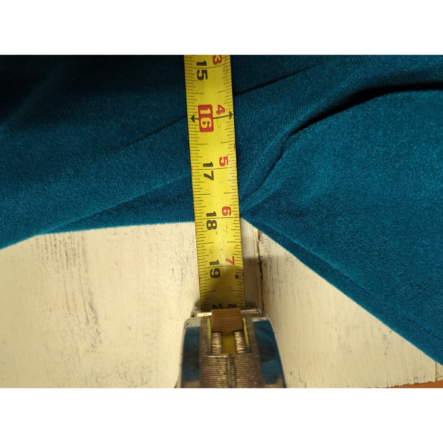 Vintage Vanity Fair Teal Fleece Lounge Robe Embroidered Floral Long Sleeve Small