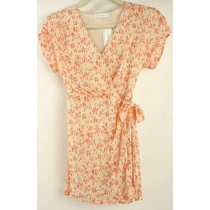 NWT All In Favor Simone Wrap Short Dress in Multi Animal Print Sz XL/Extra Large