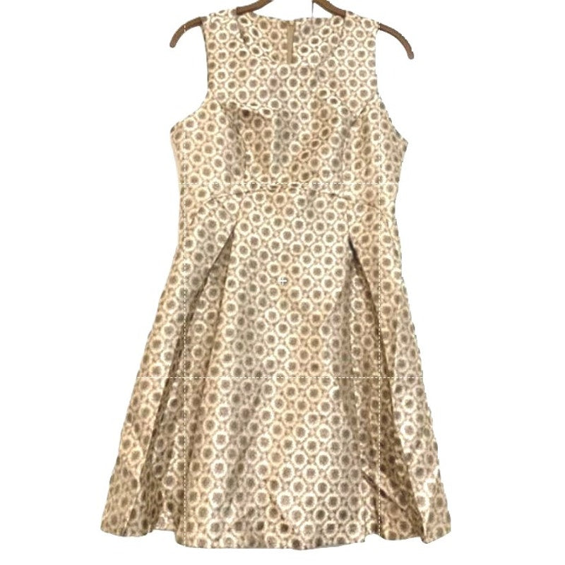 Romeo Juliet Couture Metallic Shimmer Cocktail Dress Sz Medium in Black Gold NWT