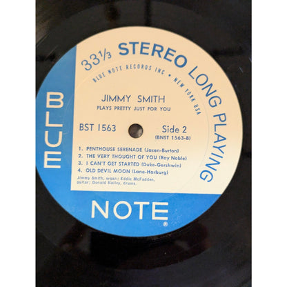 Vintage Jimmy Smith Plays Pretty Just For You Blue Note BST 1563 Stereo Vinyl LP