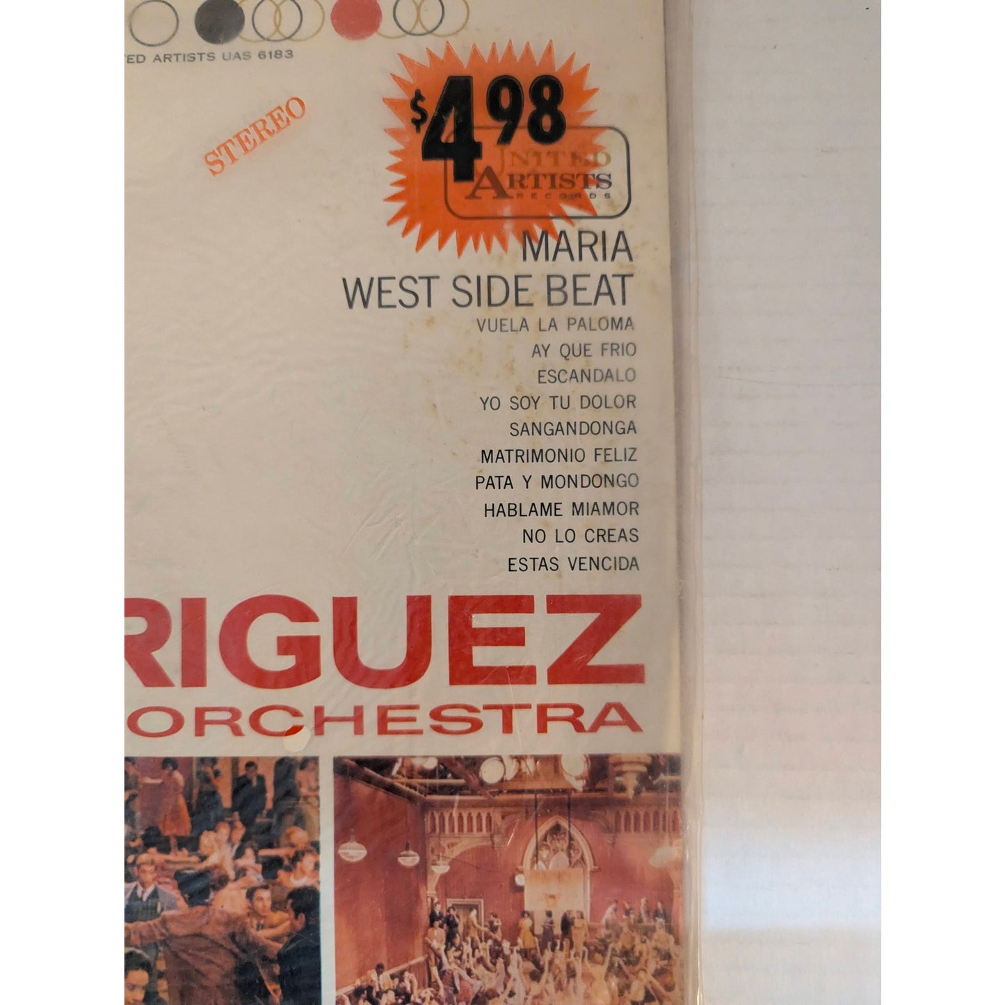 Vintage Tito Rodriguez West Side Beat United Artists UAS 6183 Vinyl LP