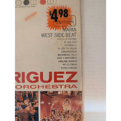 Vintage Tito Rodriguez West Side Beat United Artists UAS 6183 Vinyl LP