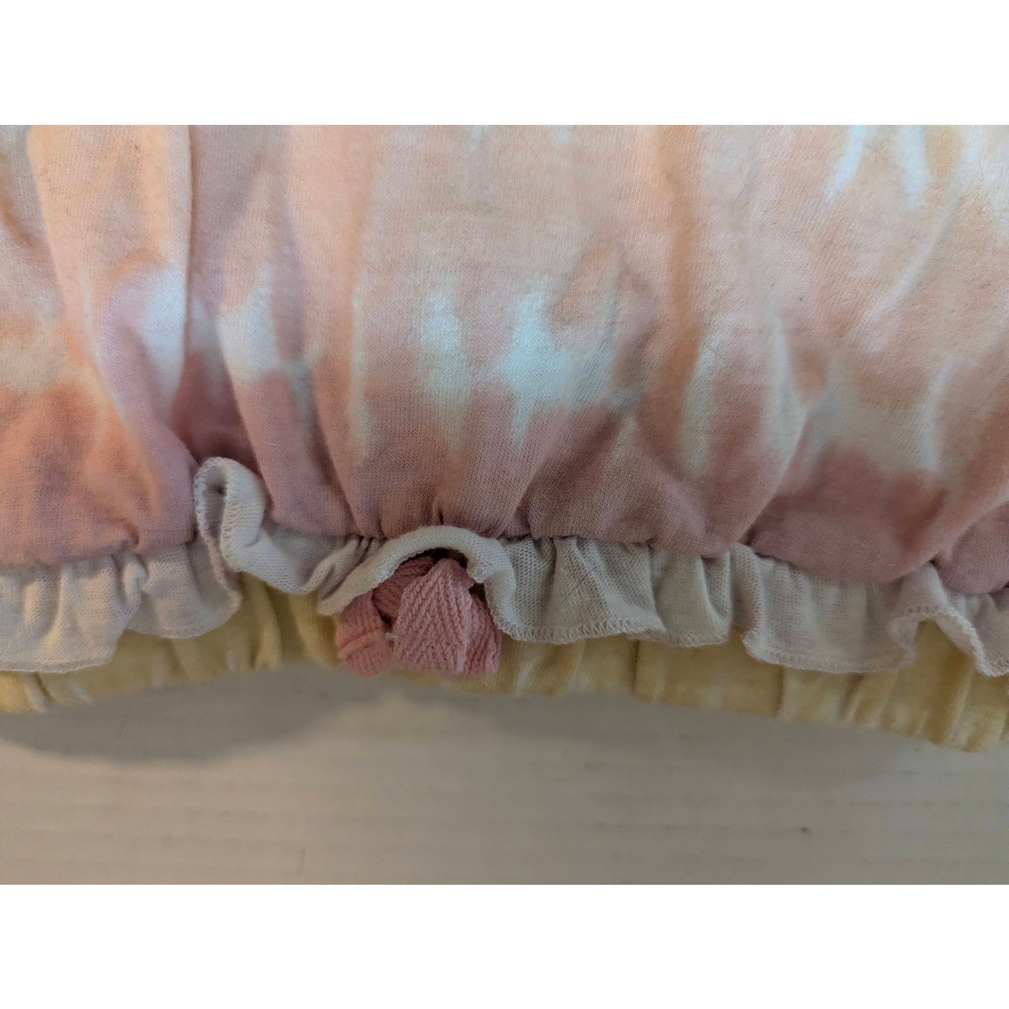 Disney Baby Minnie Mouse Tie Dye Shorts Elastic Waist Pastel Summer Bloomer 12M