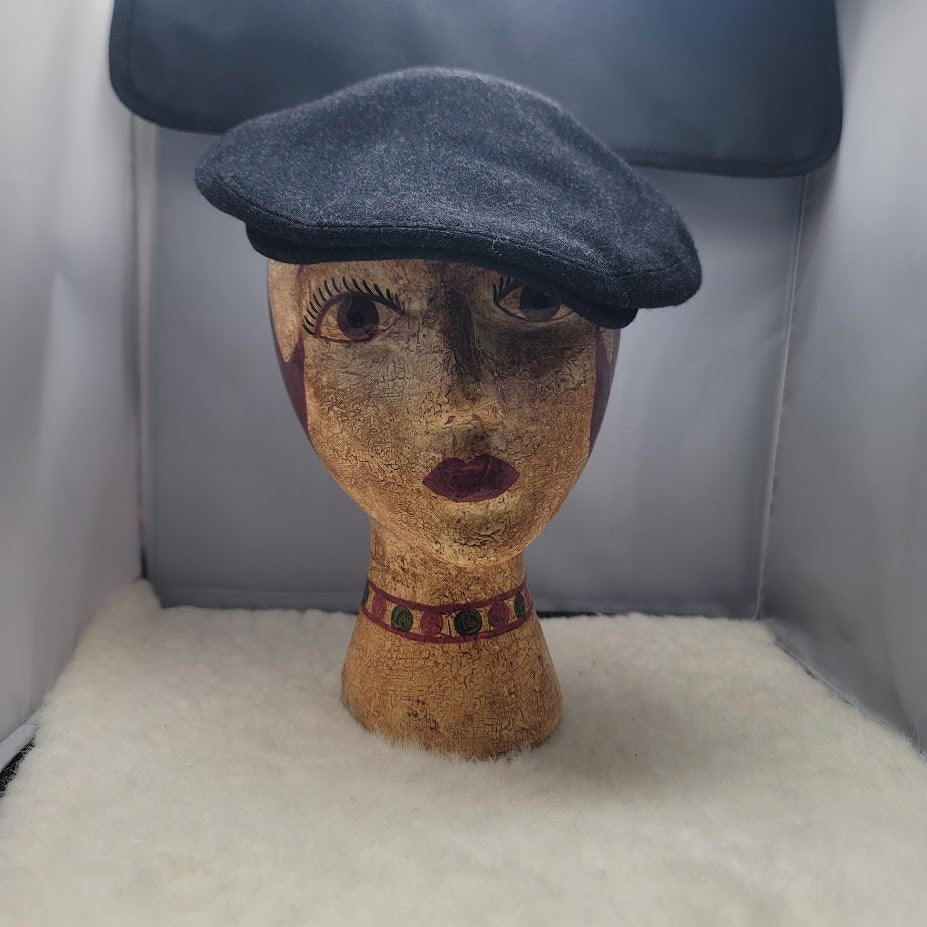 Polo Ralph Lauren Gray Wool Small Medium Paperboy Newsboy Gatsby Cab Scally Cap