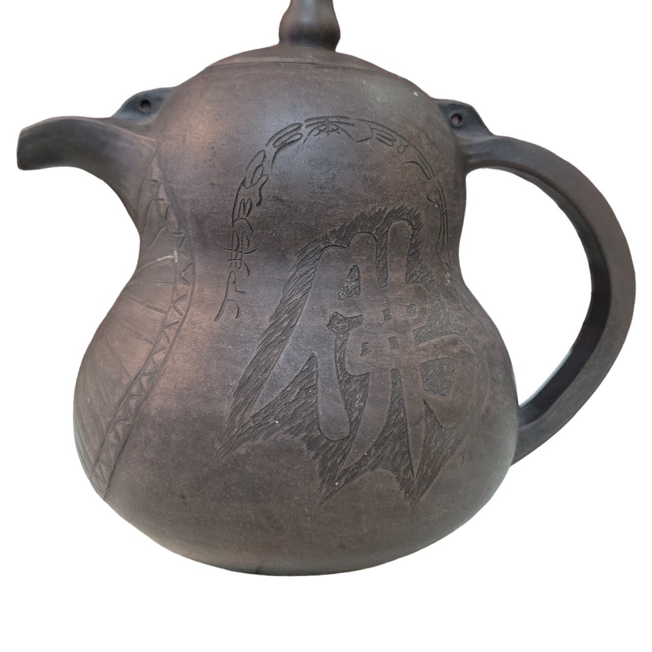 Purple clay teapot MadeChen Xinghua Chinese Yixing Zisha ceremony Hand etched