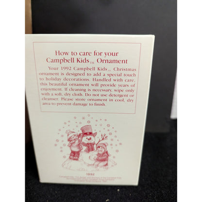 Vintage 1992 Campbell's Kids Collector's Edition Christmas Ornament
