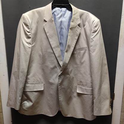 Alan Flusser Tan Cotton Blazer 46R Preppy Ivy League Sport Coat