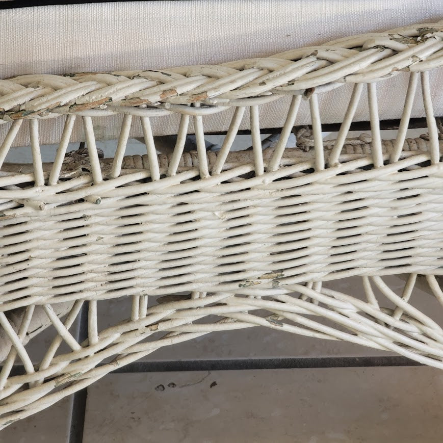 SECONDHAND SANDIES: Antique White Wicker Rocker
