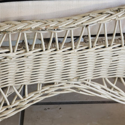 SECONDHAND SANDIES: Antique White Wicker Rocker