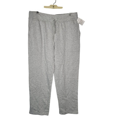 Alternative Sweatpants Drawstring Elastic Waist Heather Gray Large front seam