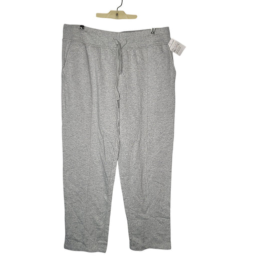 Alternative Sweatpants Drawstring Elastic Waist Heather Gray Large front seam