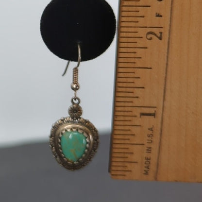 Relios Carolyn Pollack Sterling Silver Turquoise South western Dangle Tribal