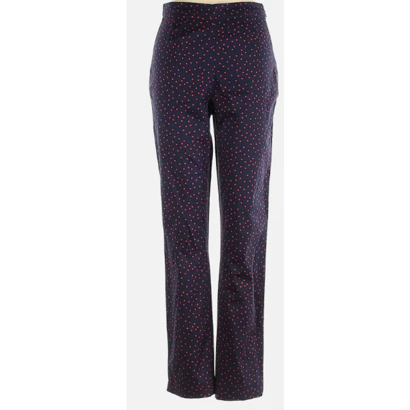 NWT Court & Rowe Side Zip Polka Dot Pants in Maritime Rouge Size 6