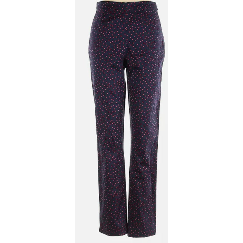 NWT Court & Rowe Side Zip Polka Dot Pants in Maritime Rouge Size 6