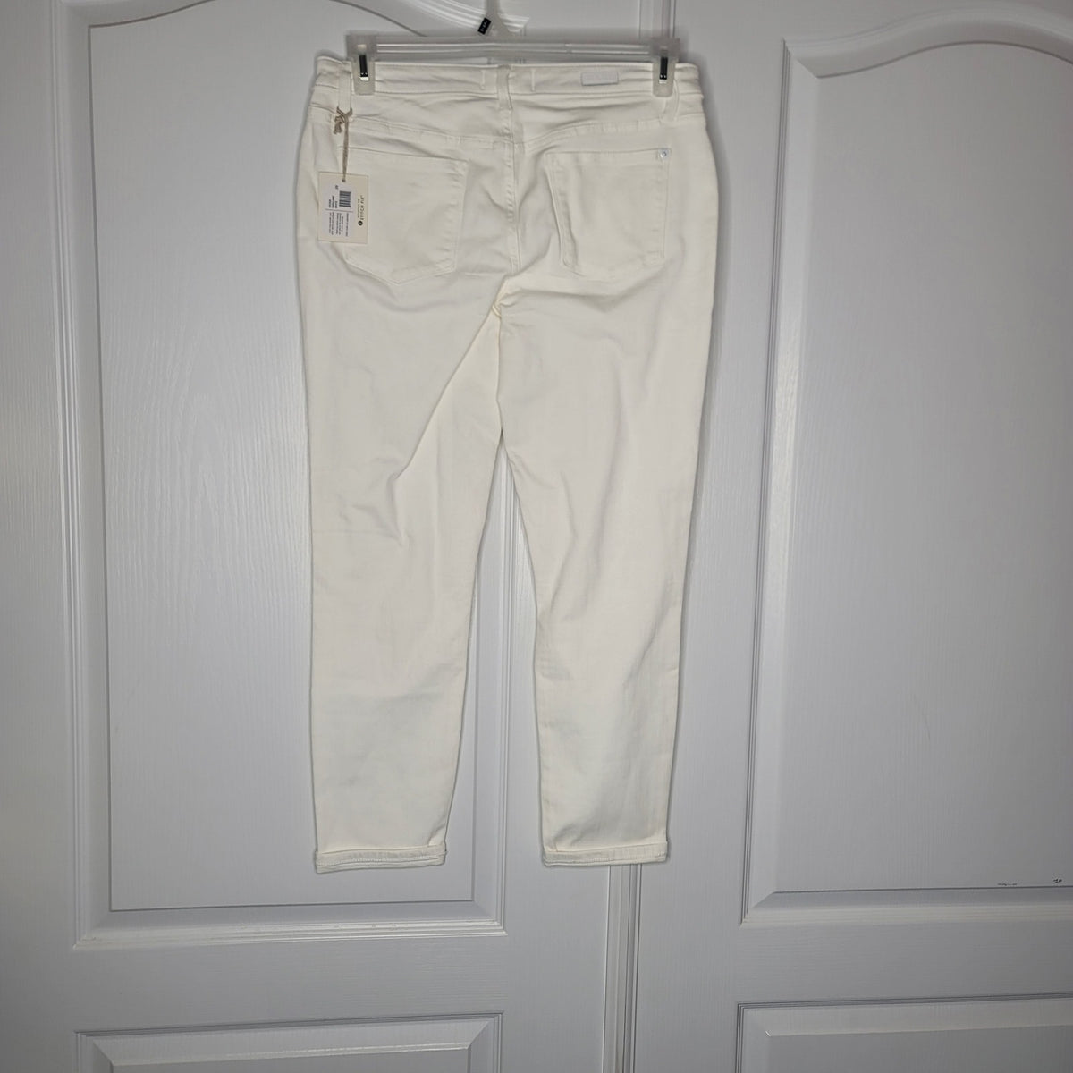 Lila Ryan Size 29 Pants white jeans cropped skinny NEW High Rise