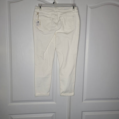 Lila Ryan Size 29 Pants white jeans cropped skinny NEW High Rise