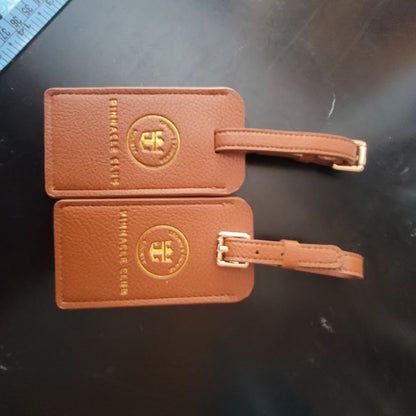 Royal Caribbean Pinnacle Club Luggage tags Holder Vegan Leather New Unused Pair